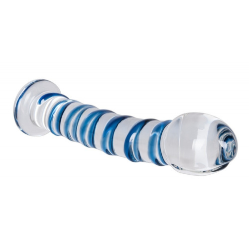 You2Toys Arts Clair Bleu Majestueux стеклянный фаллоимитатор, 18х3.5 см